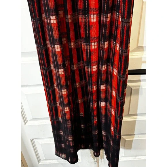 Vince Camuto Maxi Dress Plaid Sleeveless Blouson Waist New Size M - Picture 3 of 6